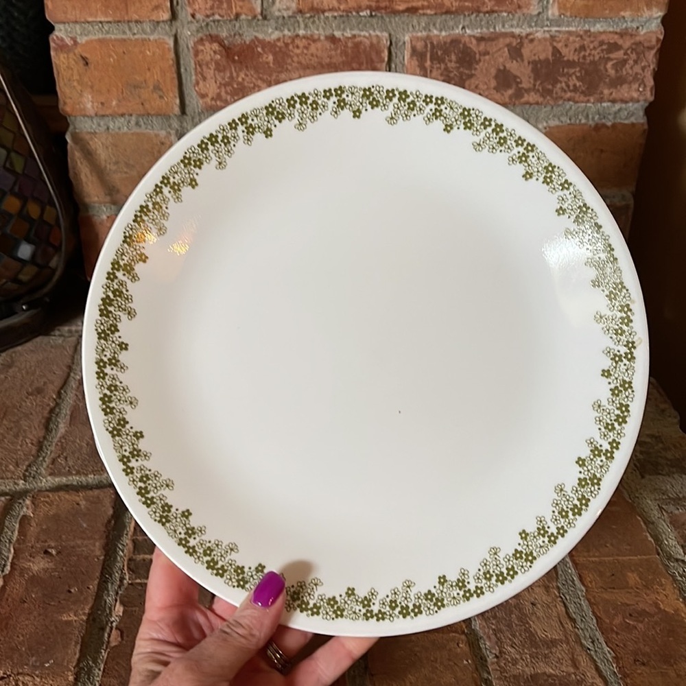 Vtg Corelle Spring Blossom Crazy Daisies Set of 4 Dinner Plates - Picture 2 of 4